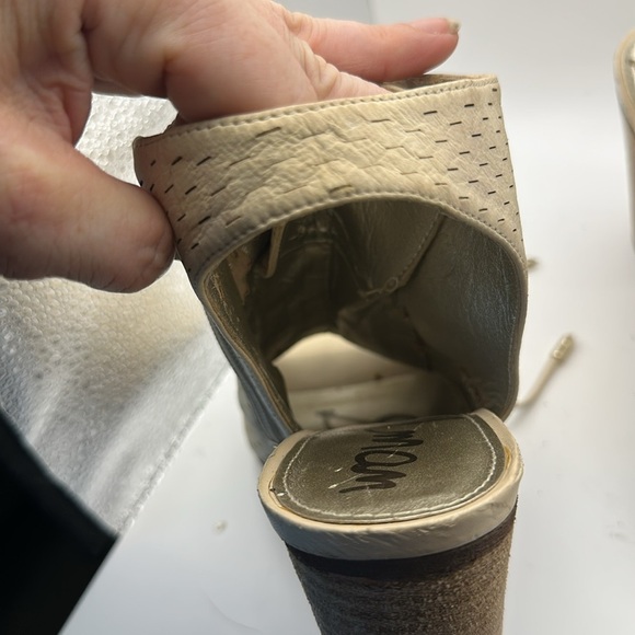 Sam Edelman Beige Lace-Up Peep-Toe Boots - Picture 7 of 7